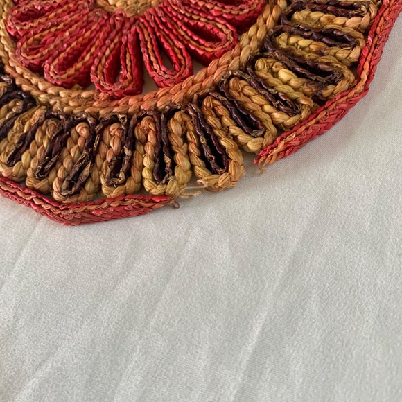 Vintage Rattan Trivets/ Hot Pads Three Total - Picture 8 of 8